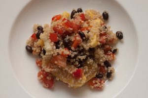 Quinoa salad on plate